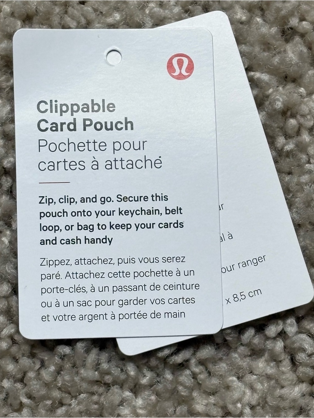 Lululemon Clippable Card Pouch - Picture 3 of 4